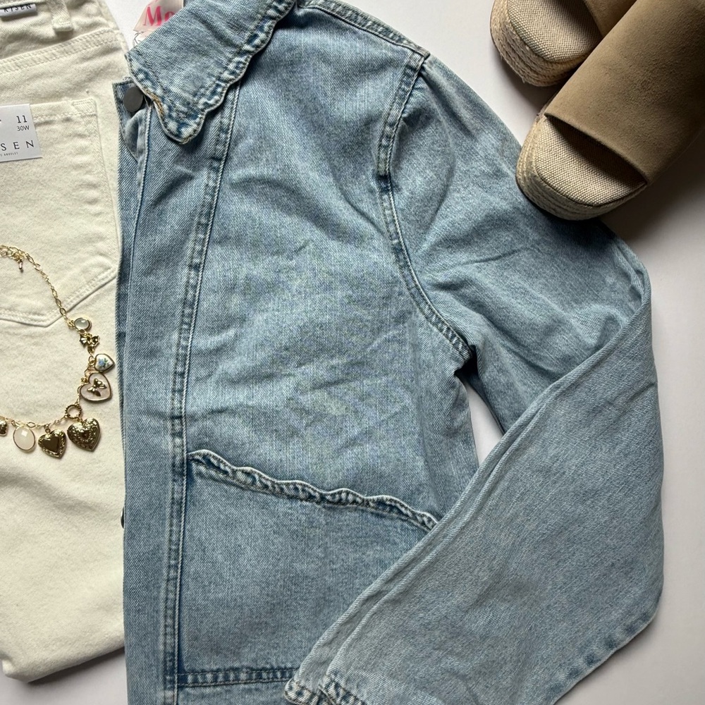 Stylish Light Blue Denim Jacket